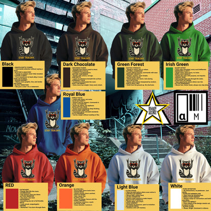 Graphic Urban Style Hoodie Stay Trashy Design