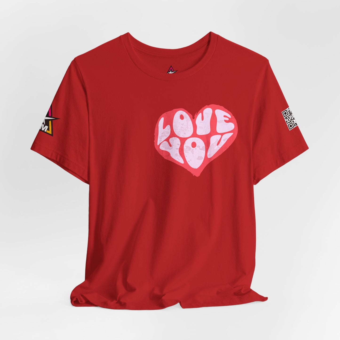 Love You Graphic T-Shirt | Heart Graphic Tee | Cute Retro Streetwear Shirt
