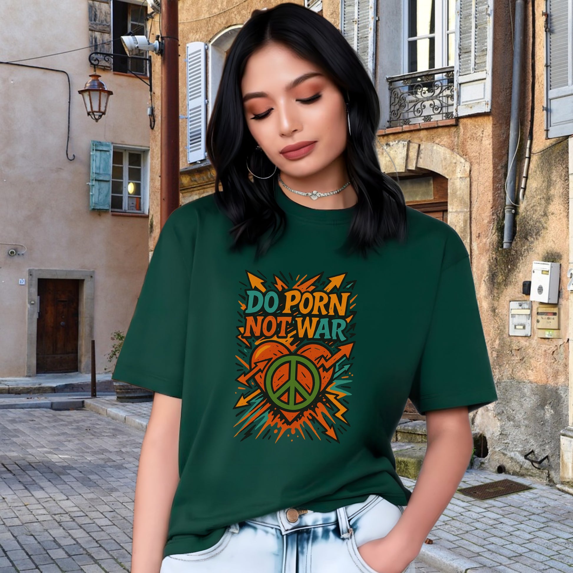 Do Porn Not War Graphic Tee Shirt Product