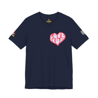 Love You Graphic T-Shirt | Heart Graphic Tee | Cute Retro Streetwear Shirt