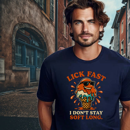 Lick Fast I Don't Stay Soft Long Graphic T-shirt