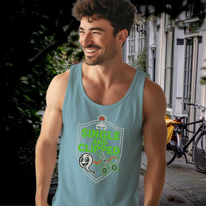 Single And Clipped Print Graphic Tank Top product