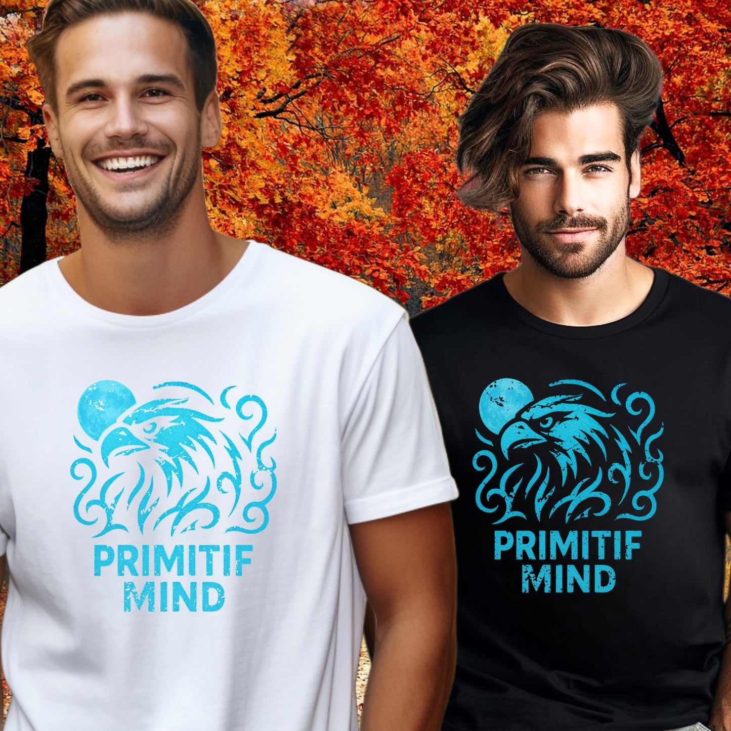 Primitif Mind Eagle Design Graphic Tee Shirt product