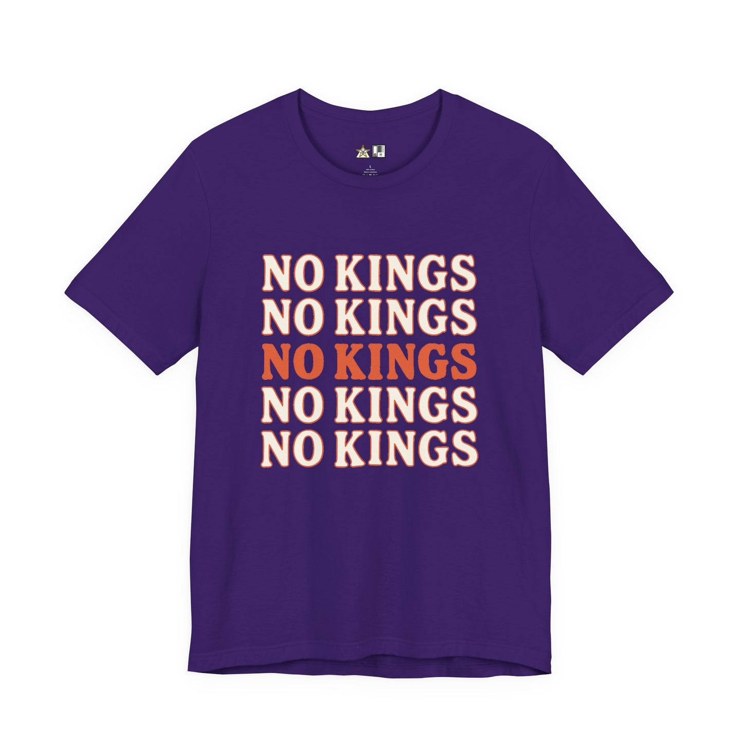 No Kings Pattern Dominance – Unisex Streetwear Graphic Tee