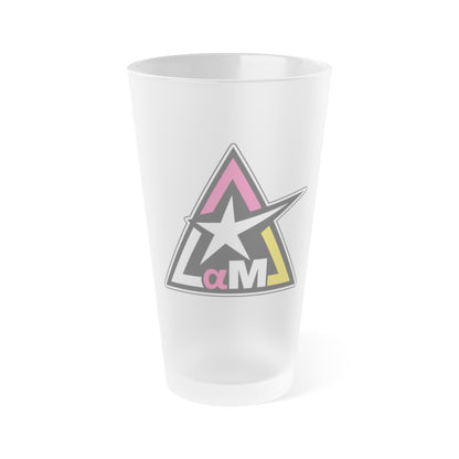 FROSTED PINT GLASS – POUR STRONG. SIP SHARP.