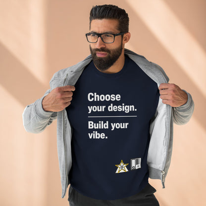 Custom Alpha Crewneck Choose Your Design Build Your Vibe Crewneck Sweatshirt