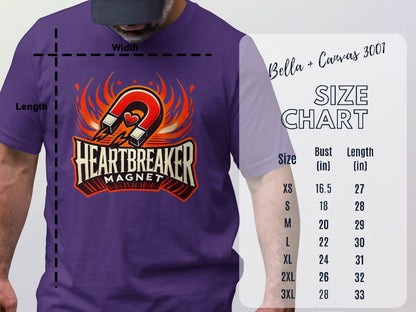 Heartbreaker Magnet Graphic Bella + Canvas 3001 product type