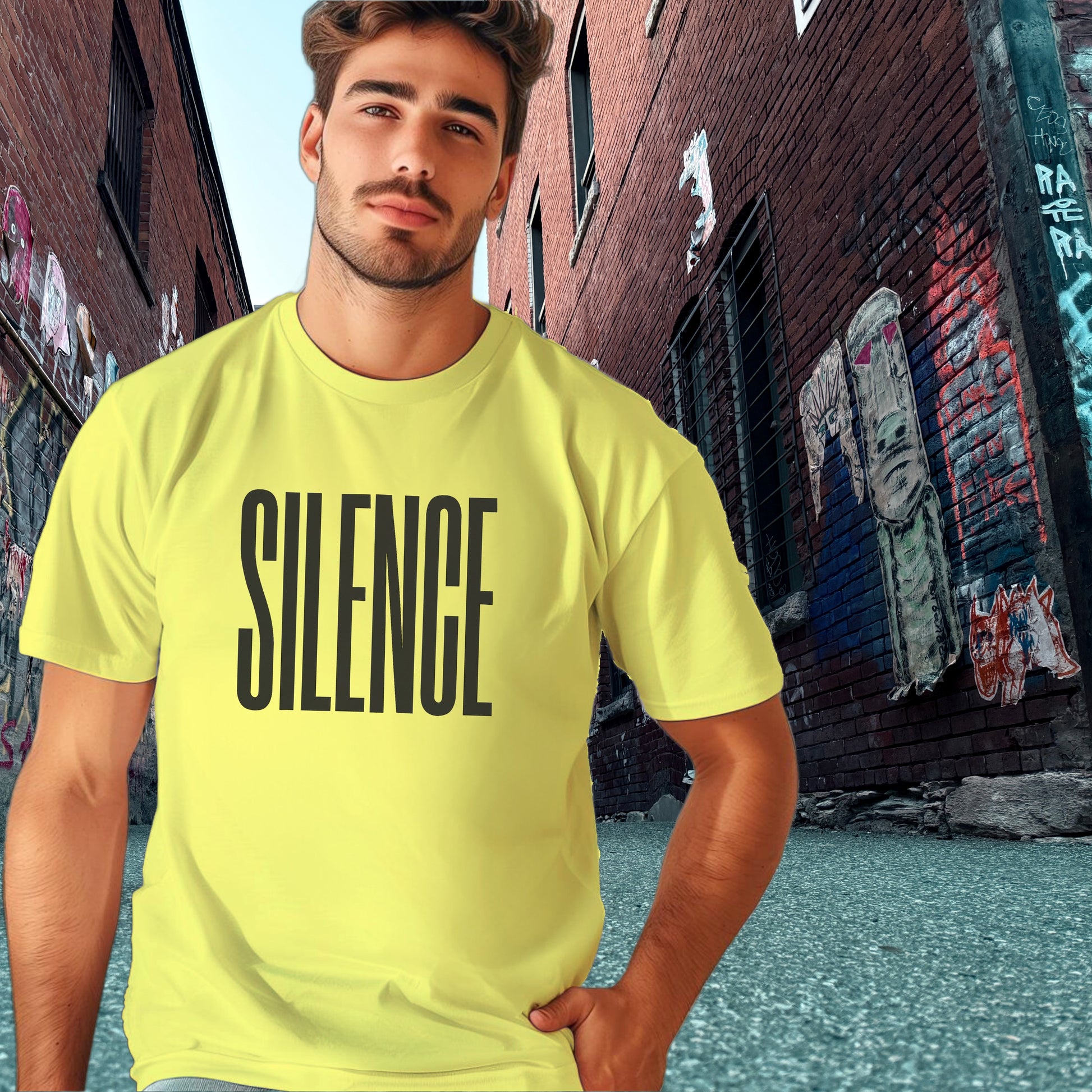 Silence Graphic Tee Urban Streetwear Shirt