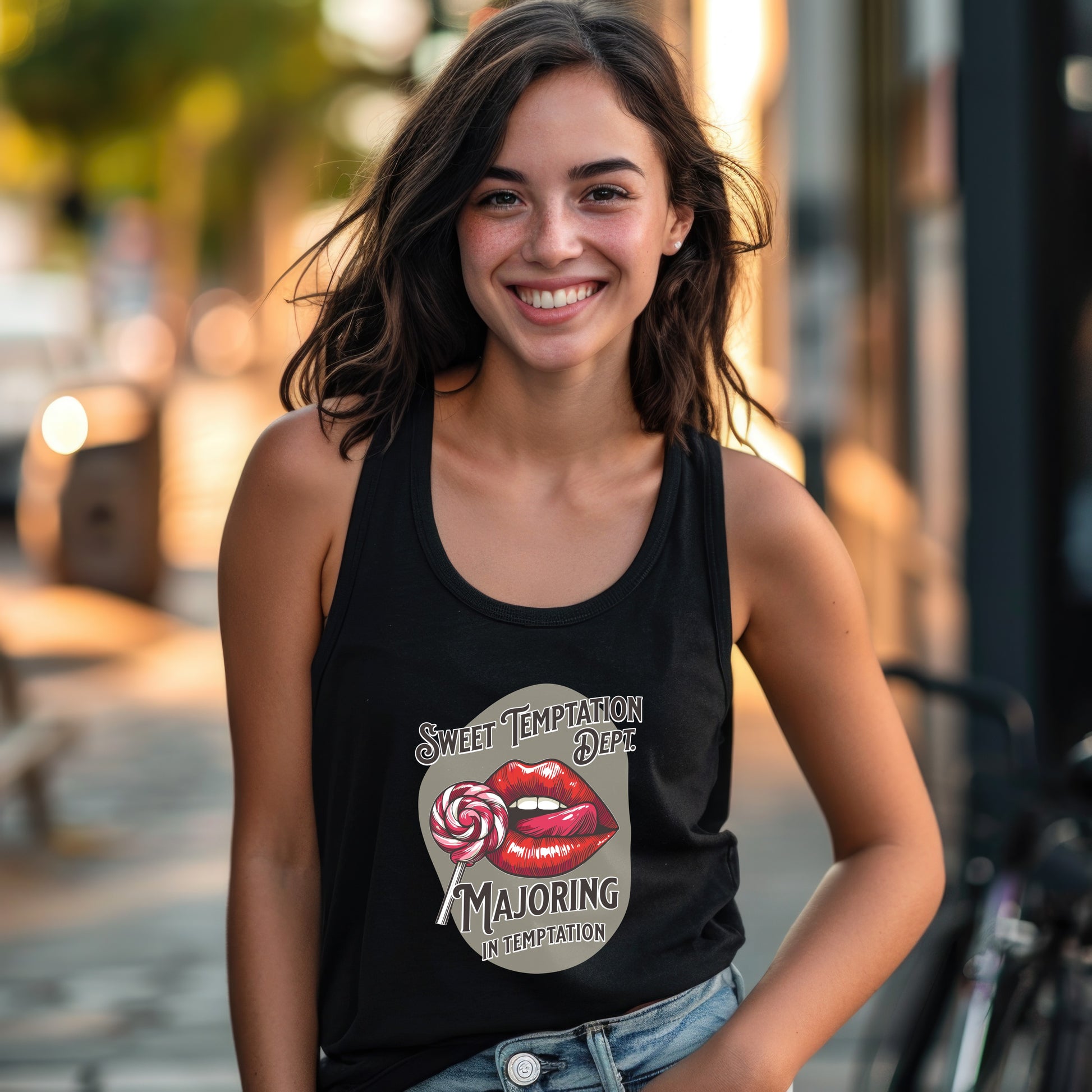 Sweet Temptation Majoring in Temptation tank top product type