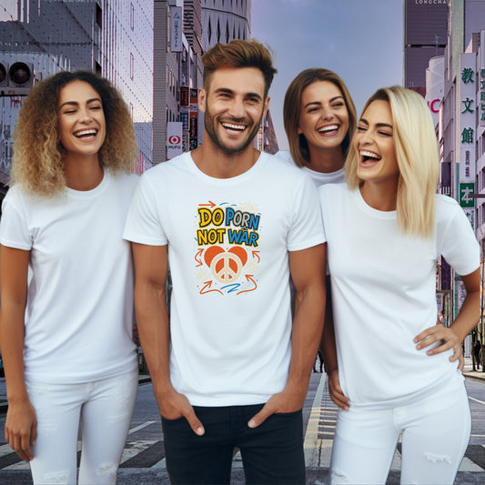 Do Porn Not War Peace Symbol Graphic T-shirt product