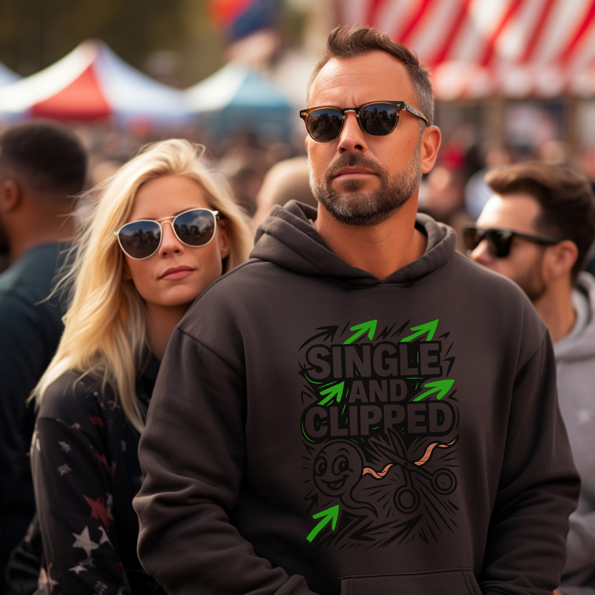 Single And Clipped Graphic Hoodie product
