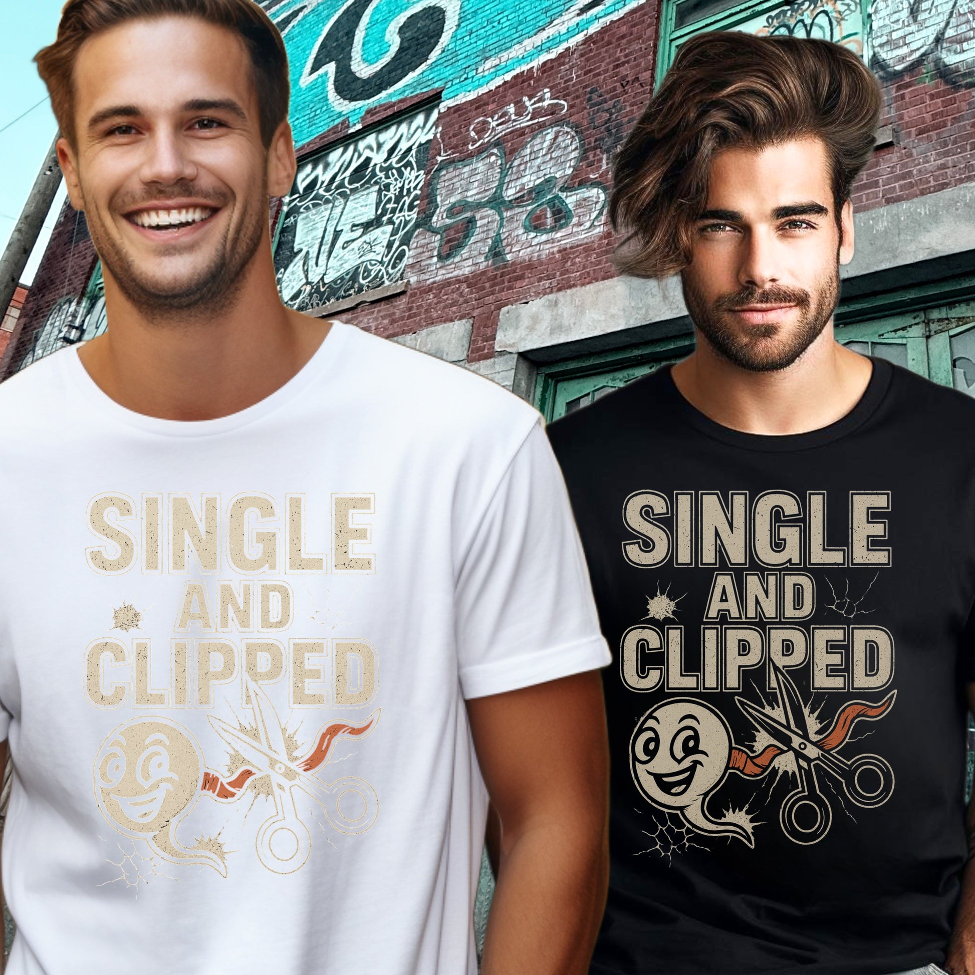 Single and Clipped Graphic T-shirt product type