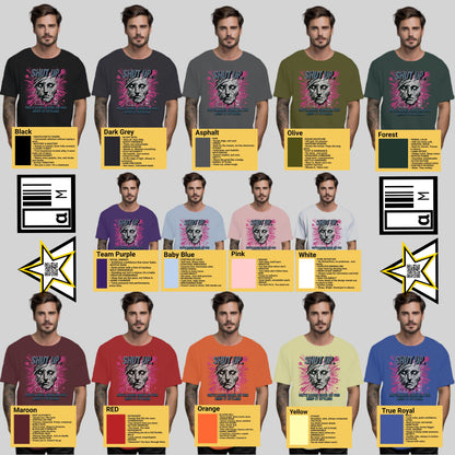 Scream Print Graphic Men's T-shirt in Multiple Colors product type