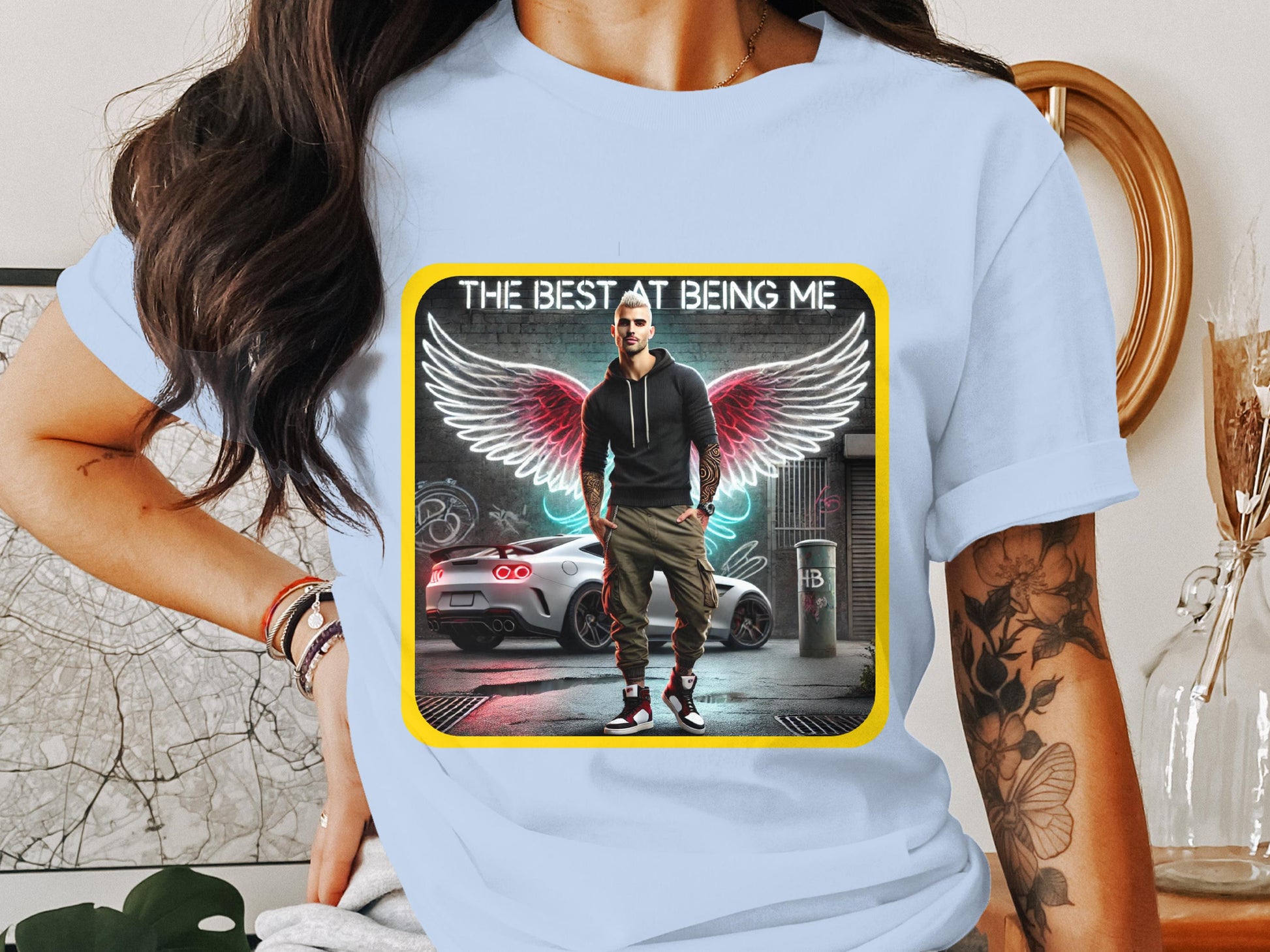The Best at Being Me Winged Graphic T-shirt product