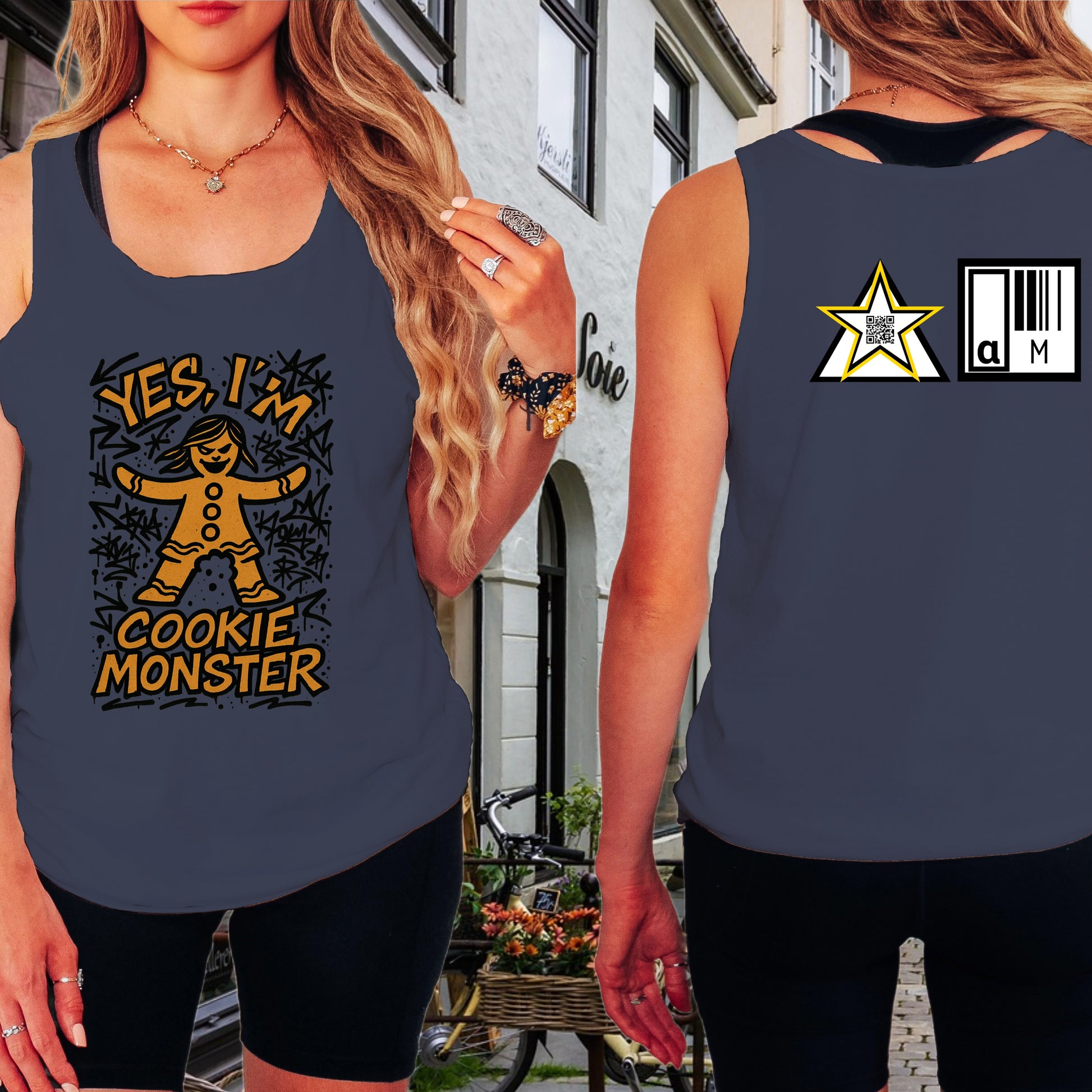 Yes I Am Cookie Monster Graphic Tank Top product