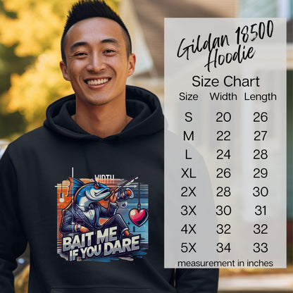 Bait Me If You Dare Hoodie Fishing Apparel Product