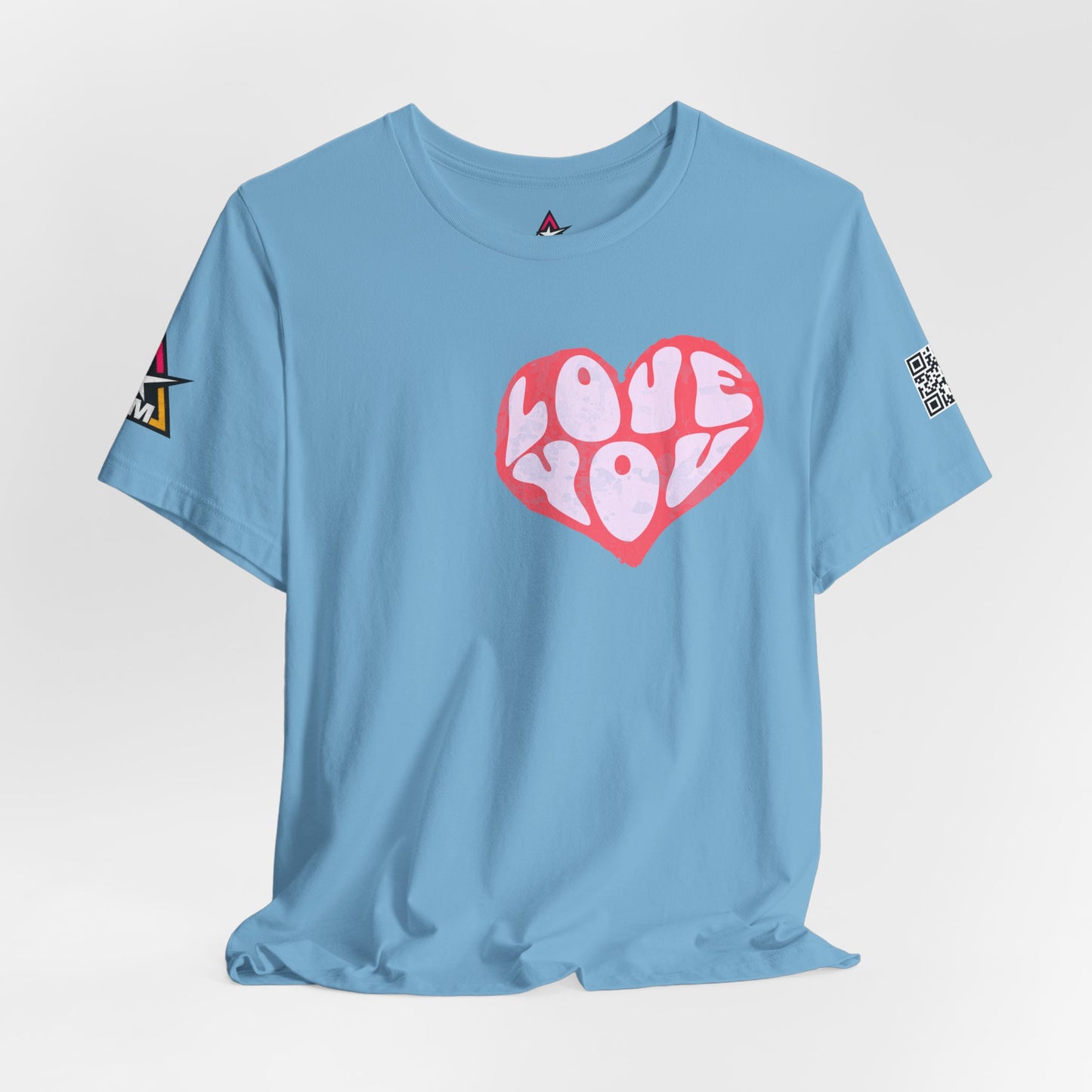 Love You Graphic T-Shirt | Heart Graphic Tee | Cute Retro Streetwear Shirt