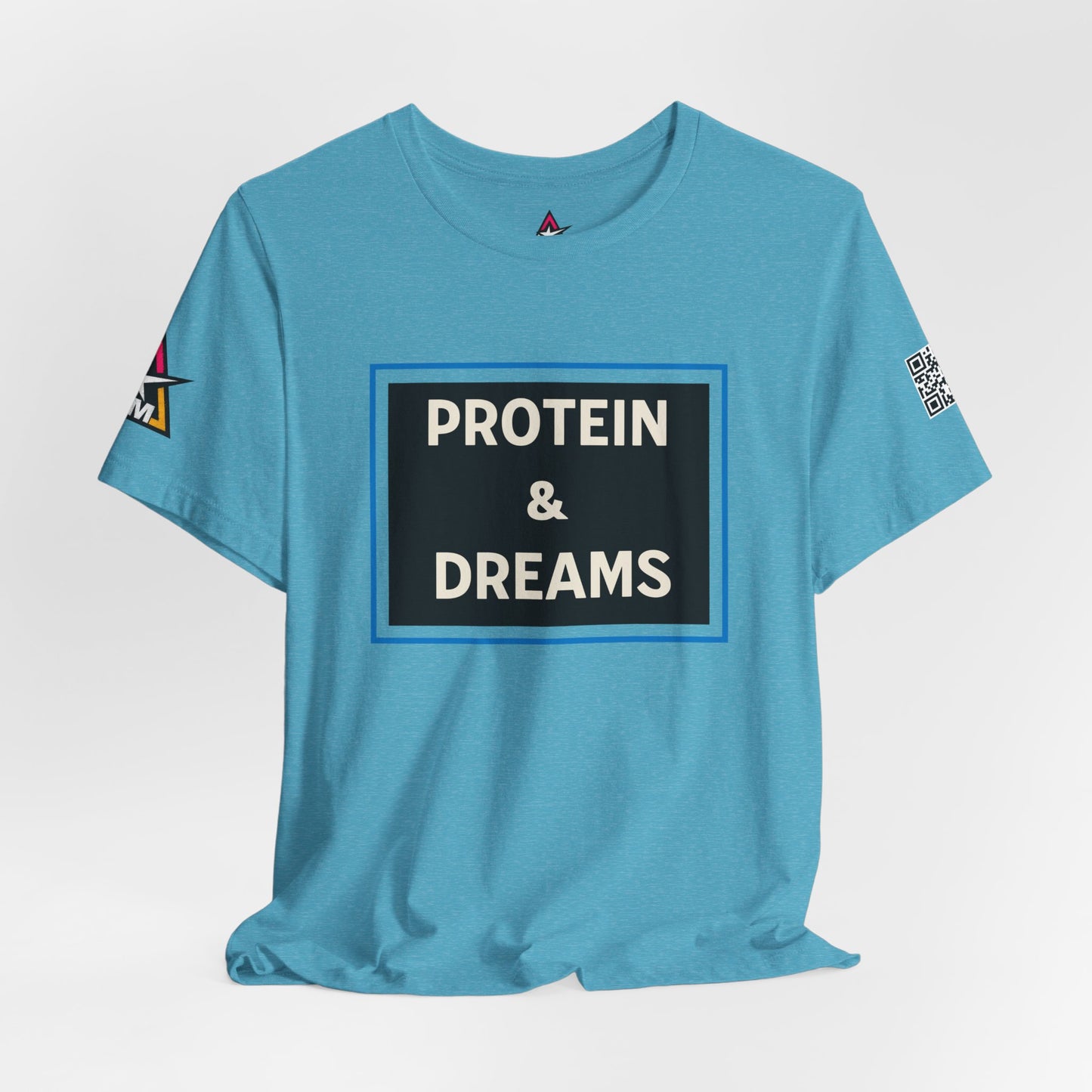 Protein & Dreams Graphic T-Shirt | Fitness Streetwear Tee | Gym Lifestyle Shirt