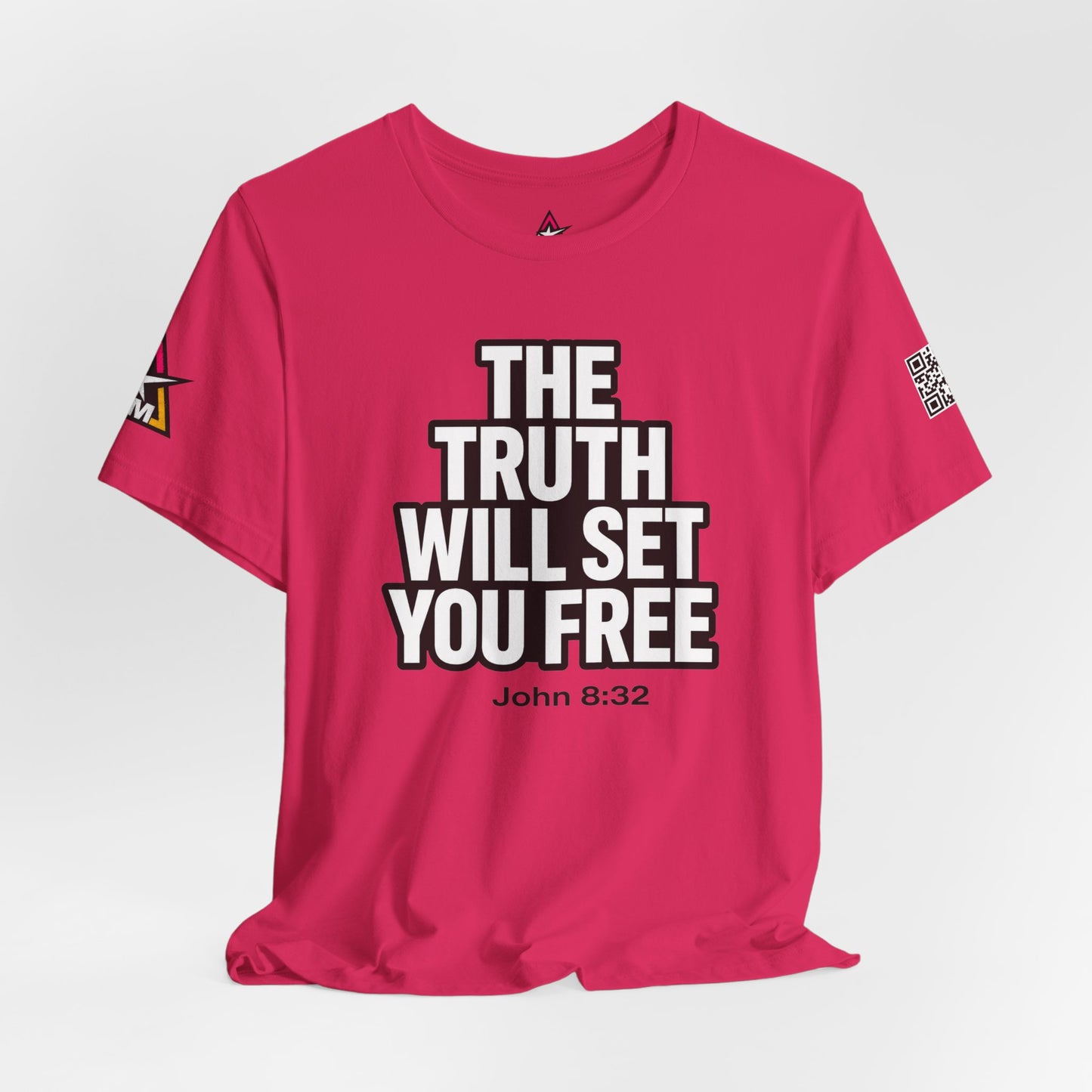 The Truth Will Set You Free Graphic T-Shirt | John 8:32 Christian Tee | Faith Streetwear Shirt
