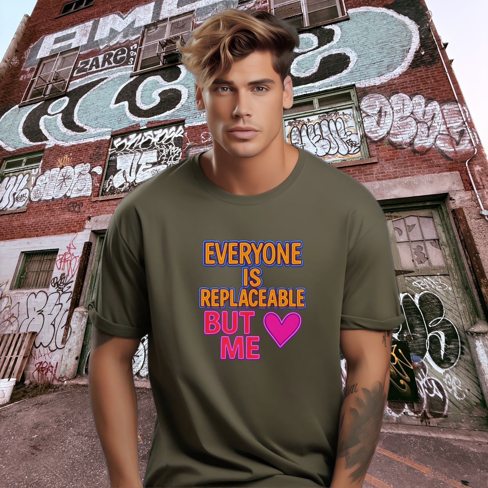 Everyone Is Replaceable But Me Heart T-shirt product