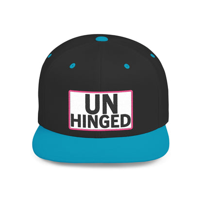UNHINGED Embroidered Snapback Hat | Funny Statement Cap | Bold Streetwear Flat Bill | Dark Humor Gift