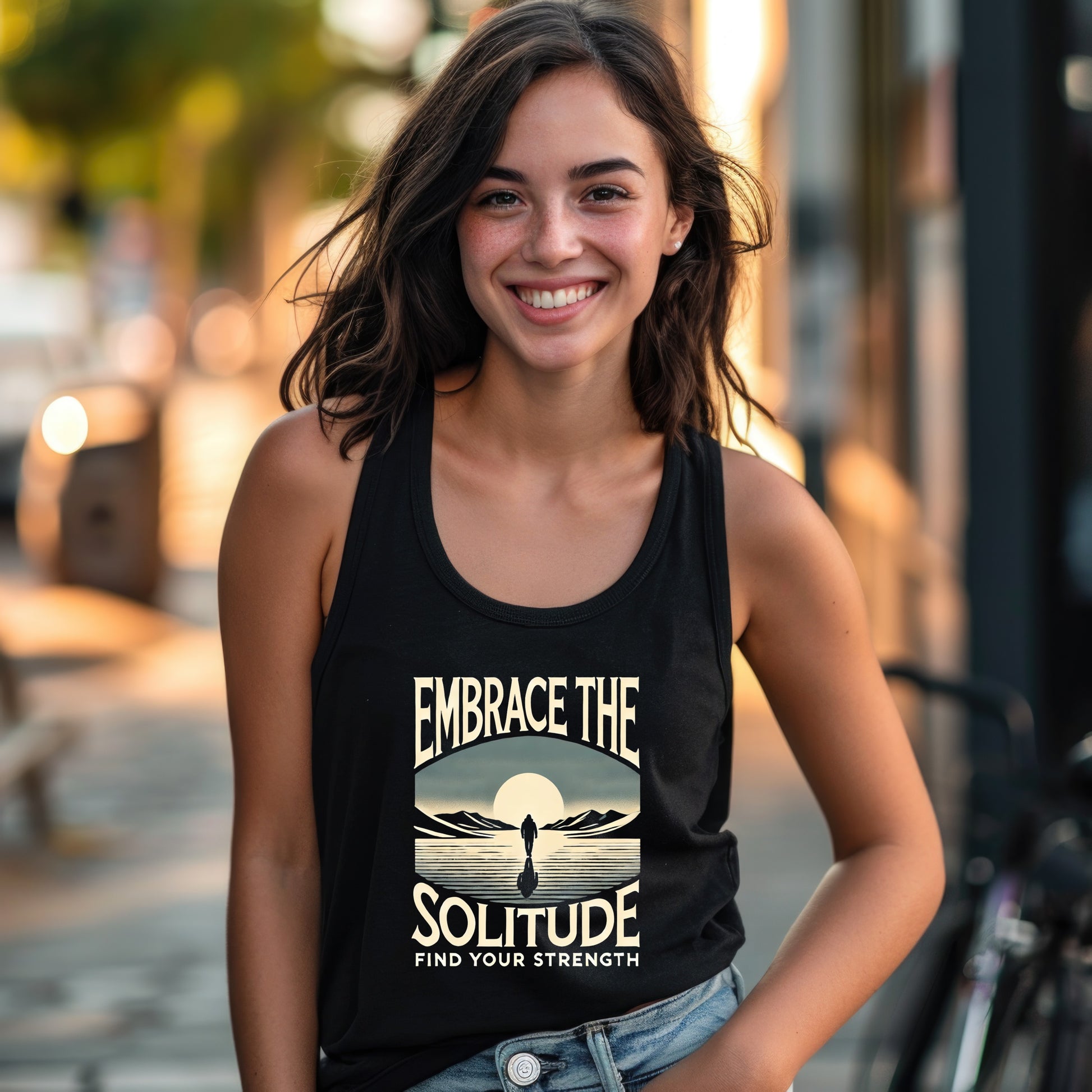 Embrace The Solitude Find Your Strength tank top product