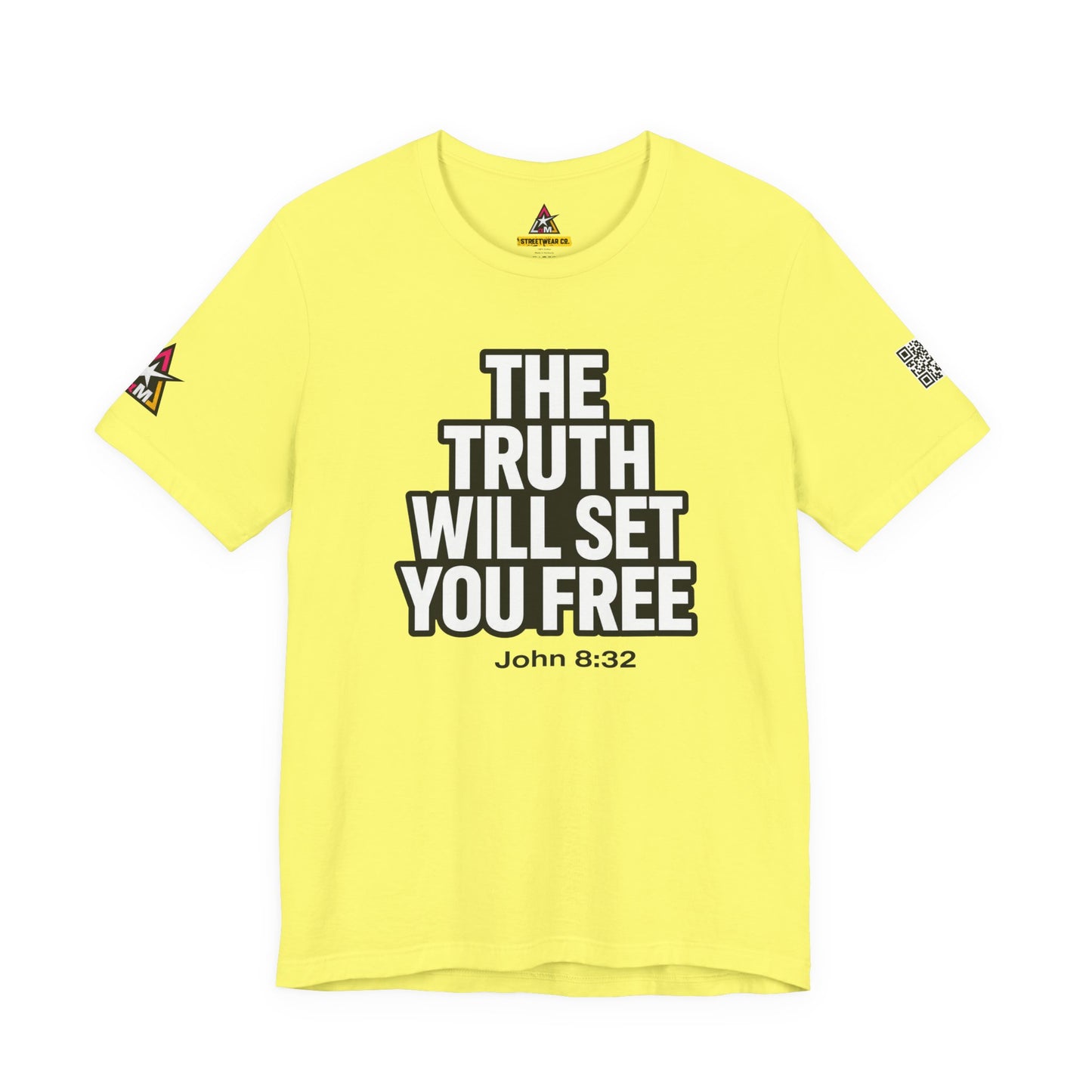 The Truth Will Set You Free Graphic T-Shirt | John 8:32 Christian Tee | Faith Streetwear Shirt