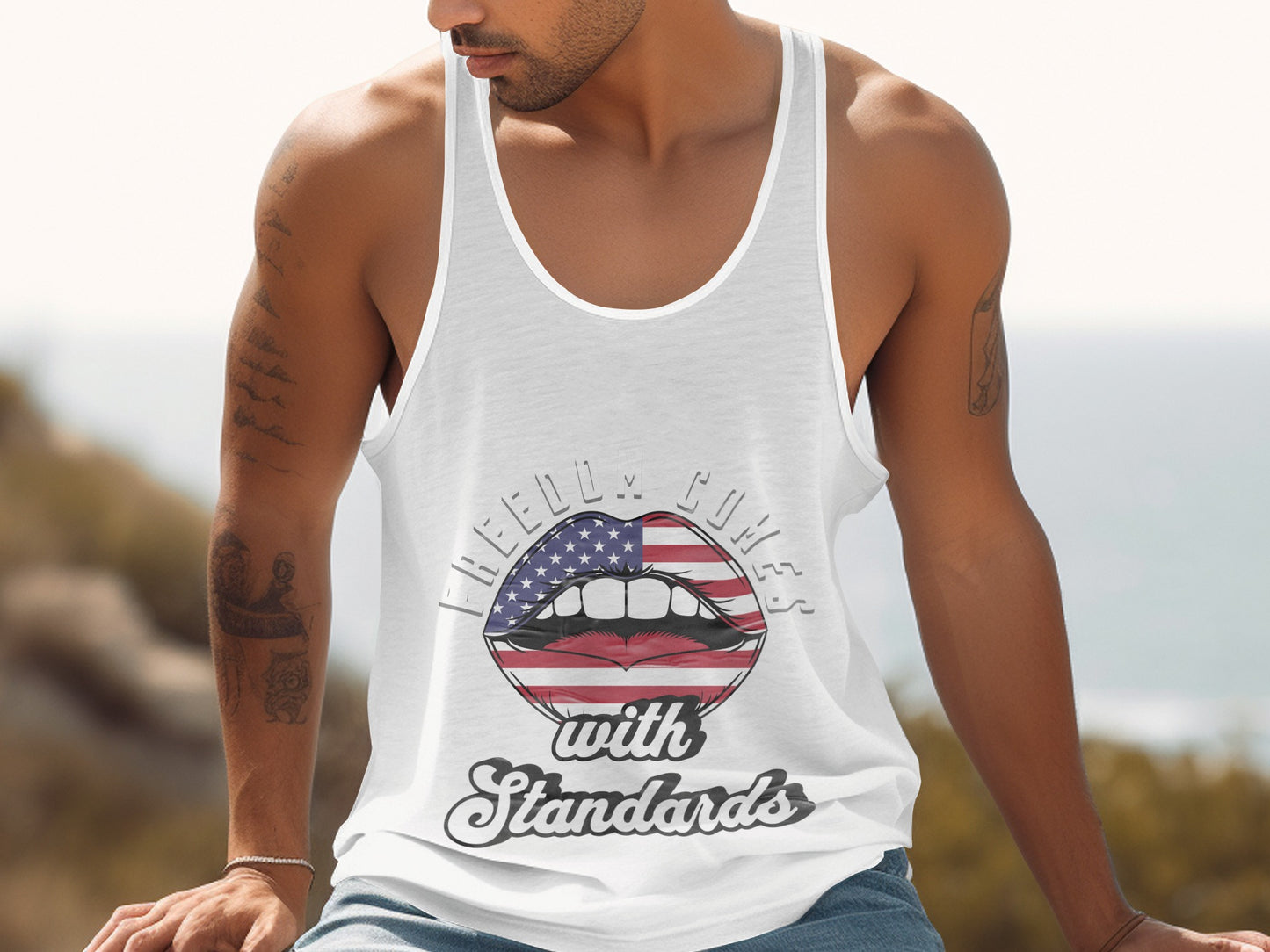 Freedom Comes with Standards Tank Top product type