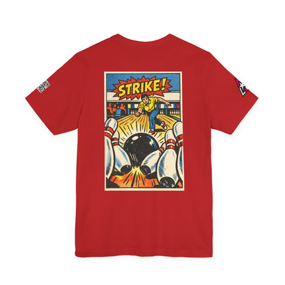 Strike Graphic T-Shirt | Bowling Streetwear Tee | Retro Bowling Shirt  STRIKE.