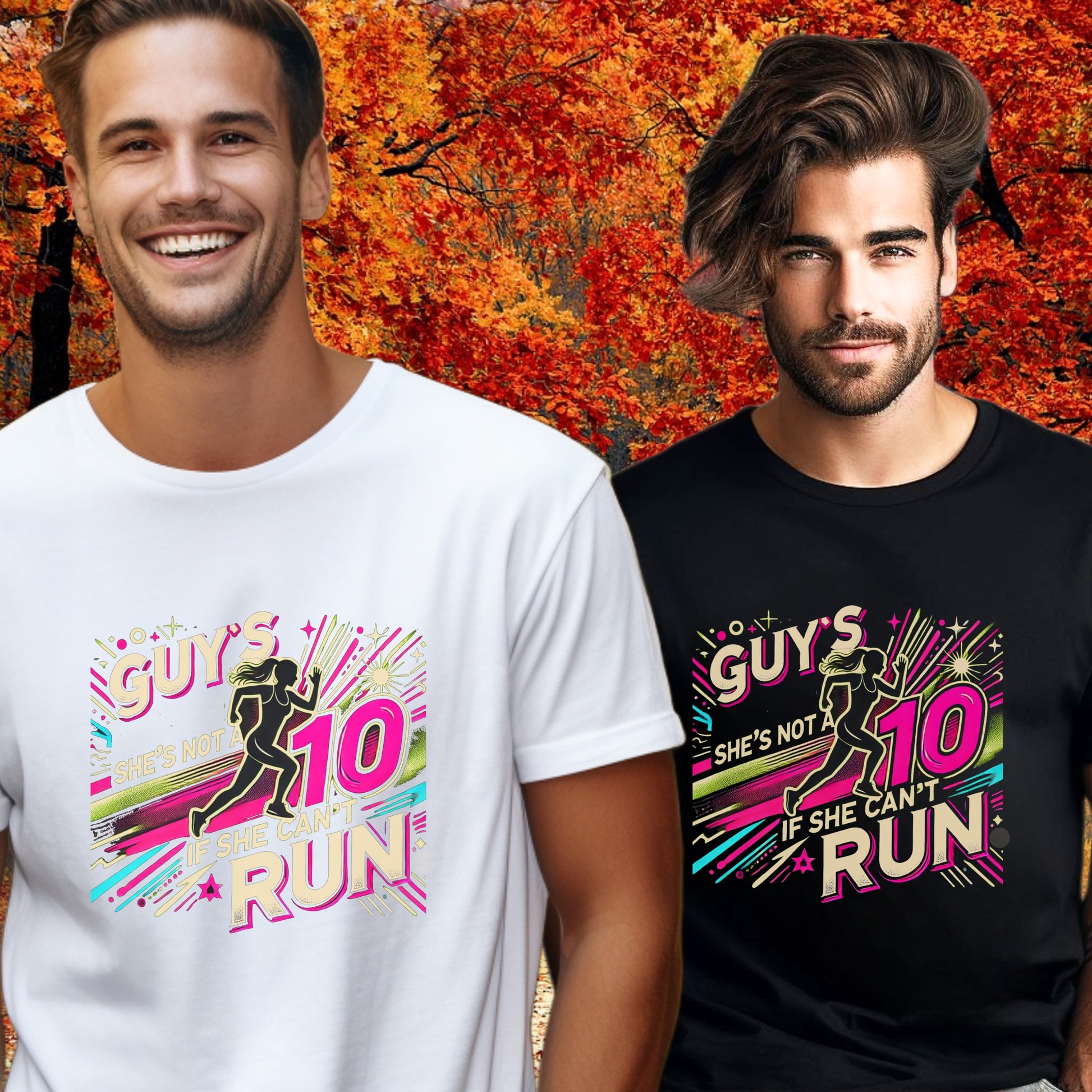 Funny Guys If She Can't Run T-Shirt product