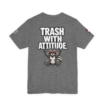 Trash With Attitude – Funny Raccoon Graphic Tee