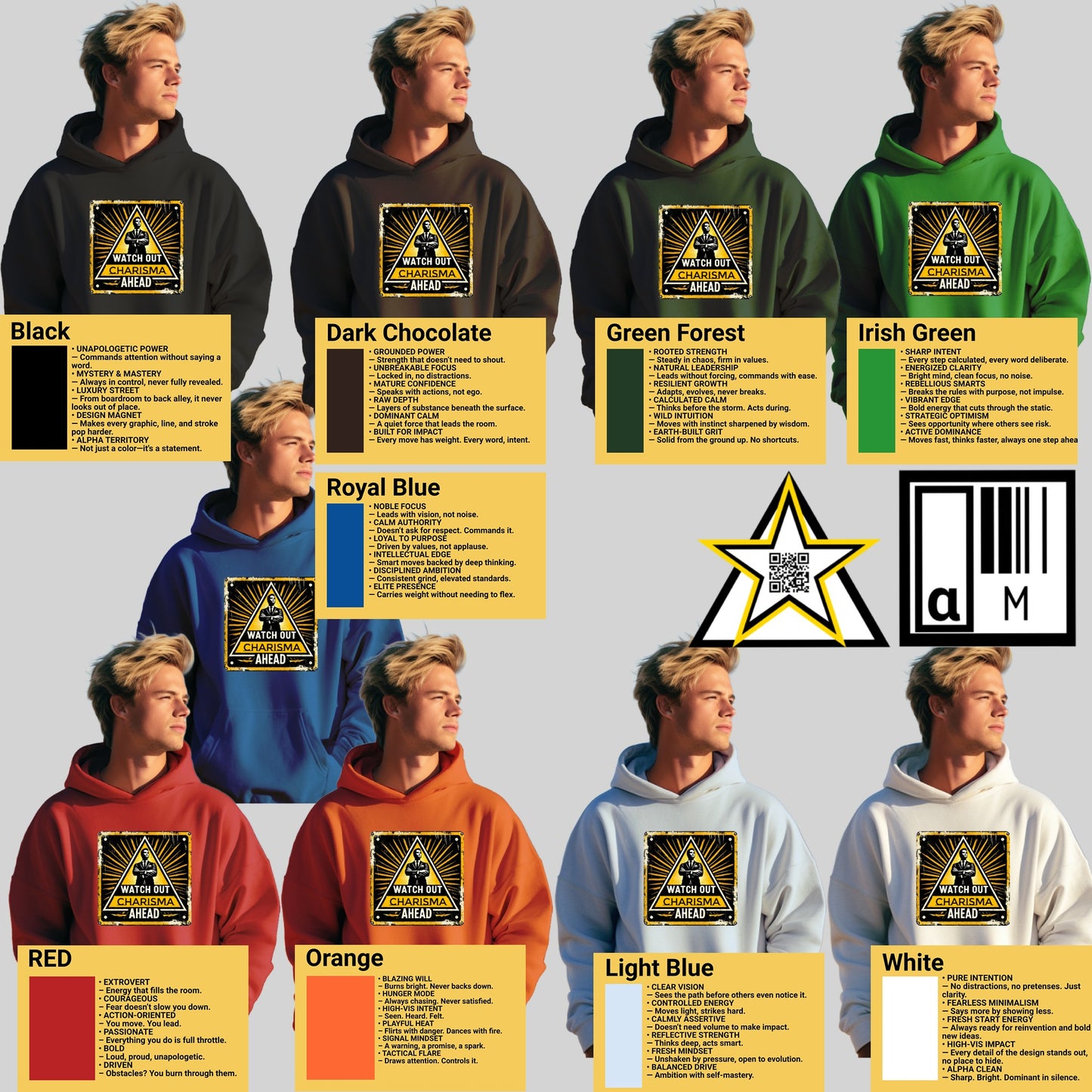 Stylish Graphic Hoodies in Diverse Colors product type
