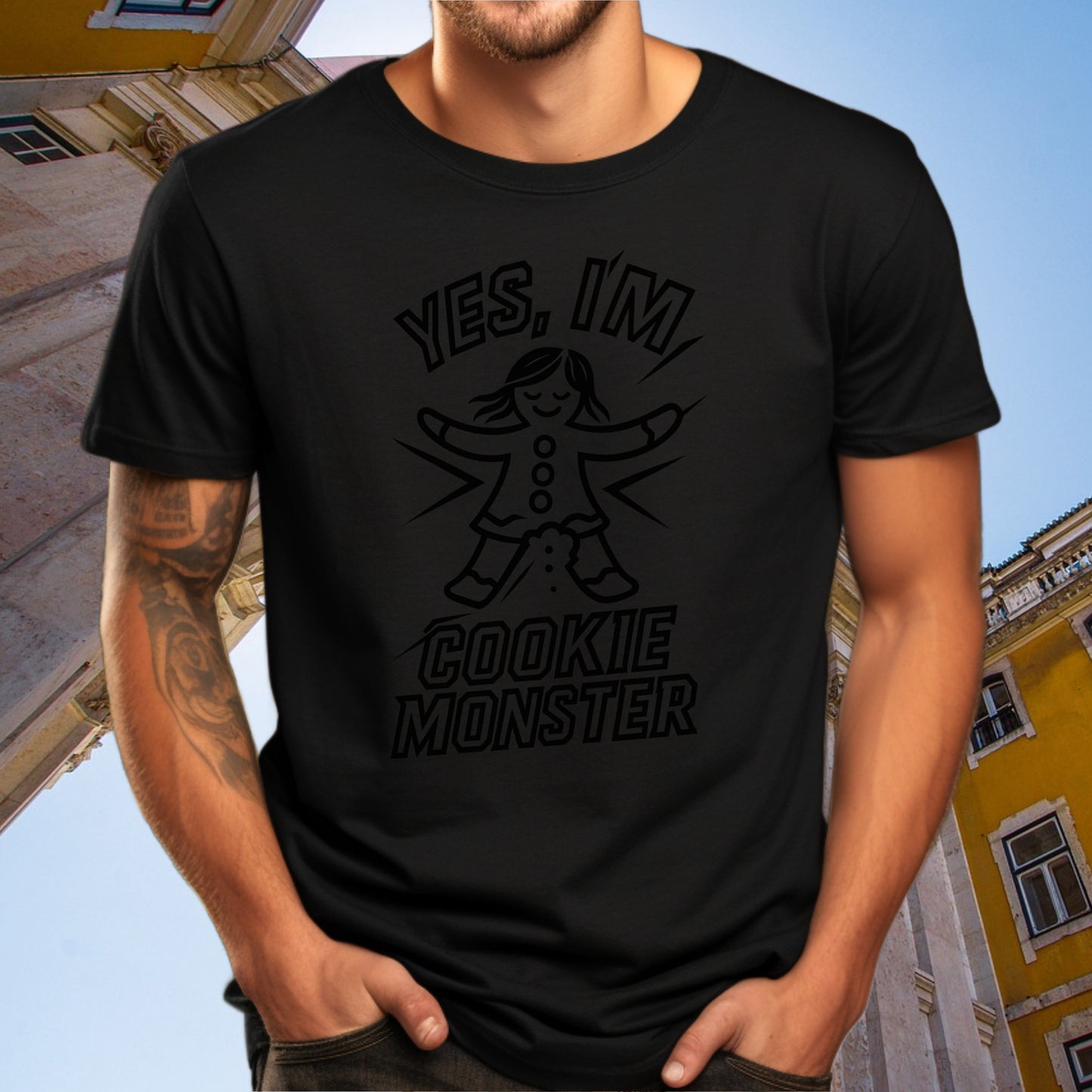 Yes I'm Cookie Monster Graphic T-Shirt product type