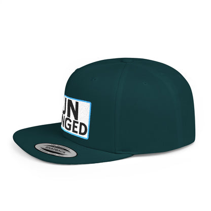UNHINGED Embroidered Snapback Hat | Funny Statement Cap | Bold Streetwear Flat Bill | Dark Humor Gift