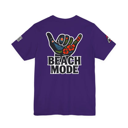 Beach Mode Graphic T-Shirt | Shaka Hand Tropical Tee | Summer Streetwear