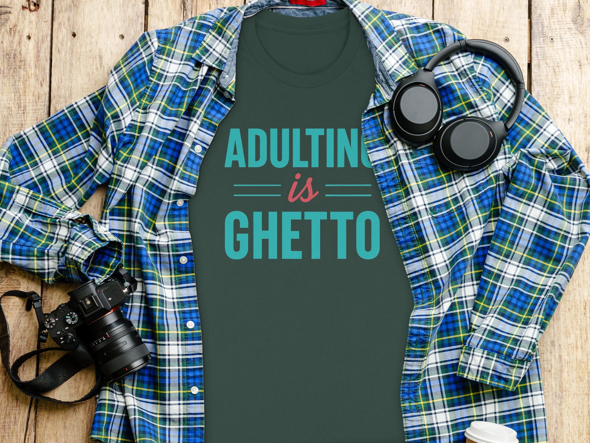 Adulting is Ghetto Graphic T-Shirt