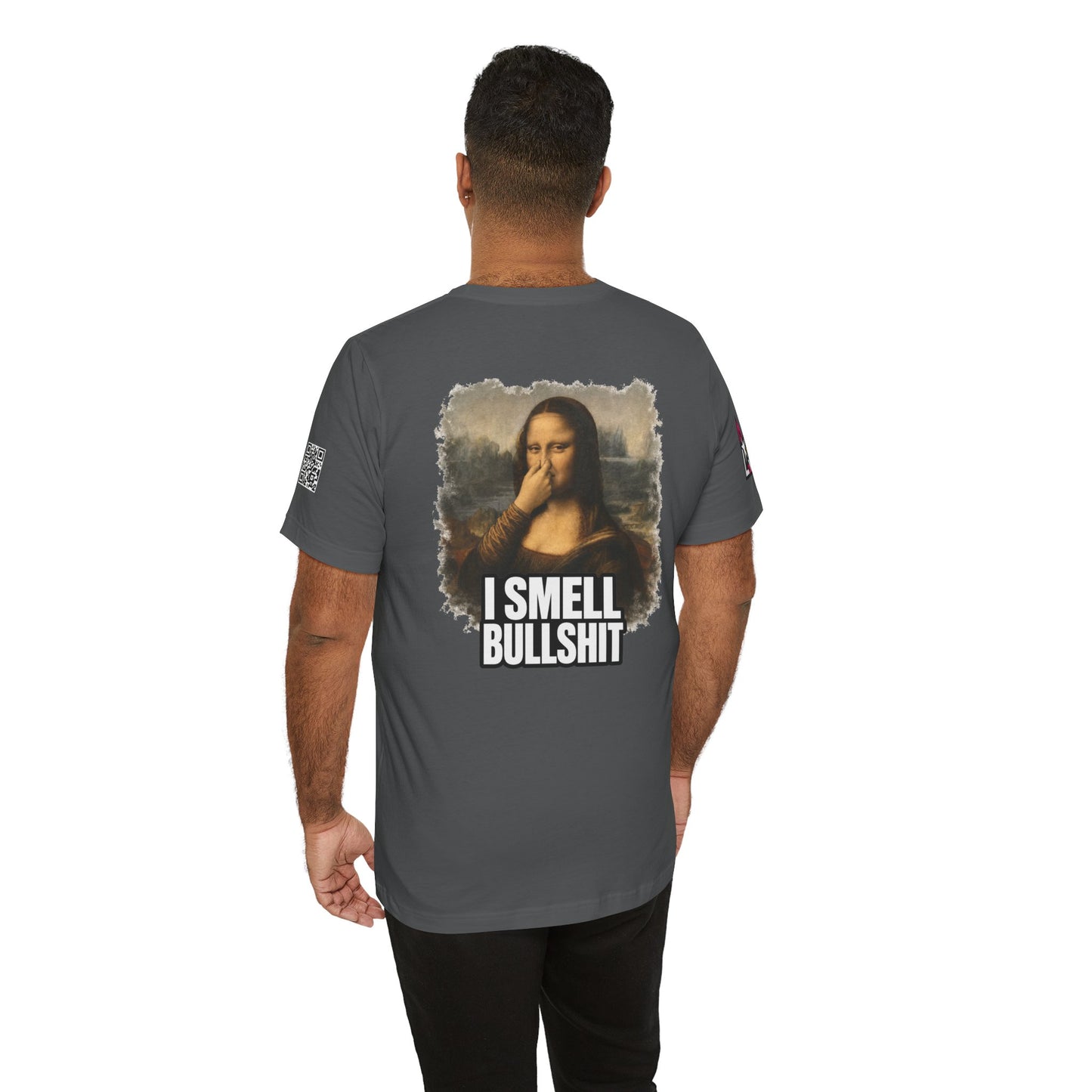 I Smell Bullshit – Funny Mona Lisa Parody Graphic Tee