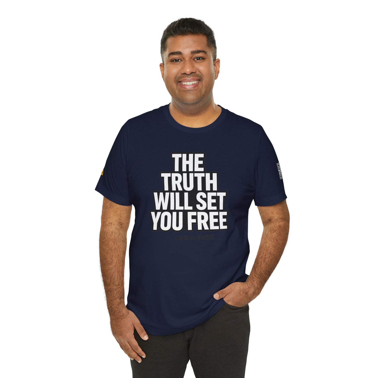 The Truth Will Set You Free Graphic T-Shirt | John 8:32 Bible Verse Tee | Christian Streetwear