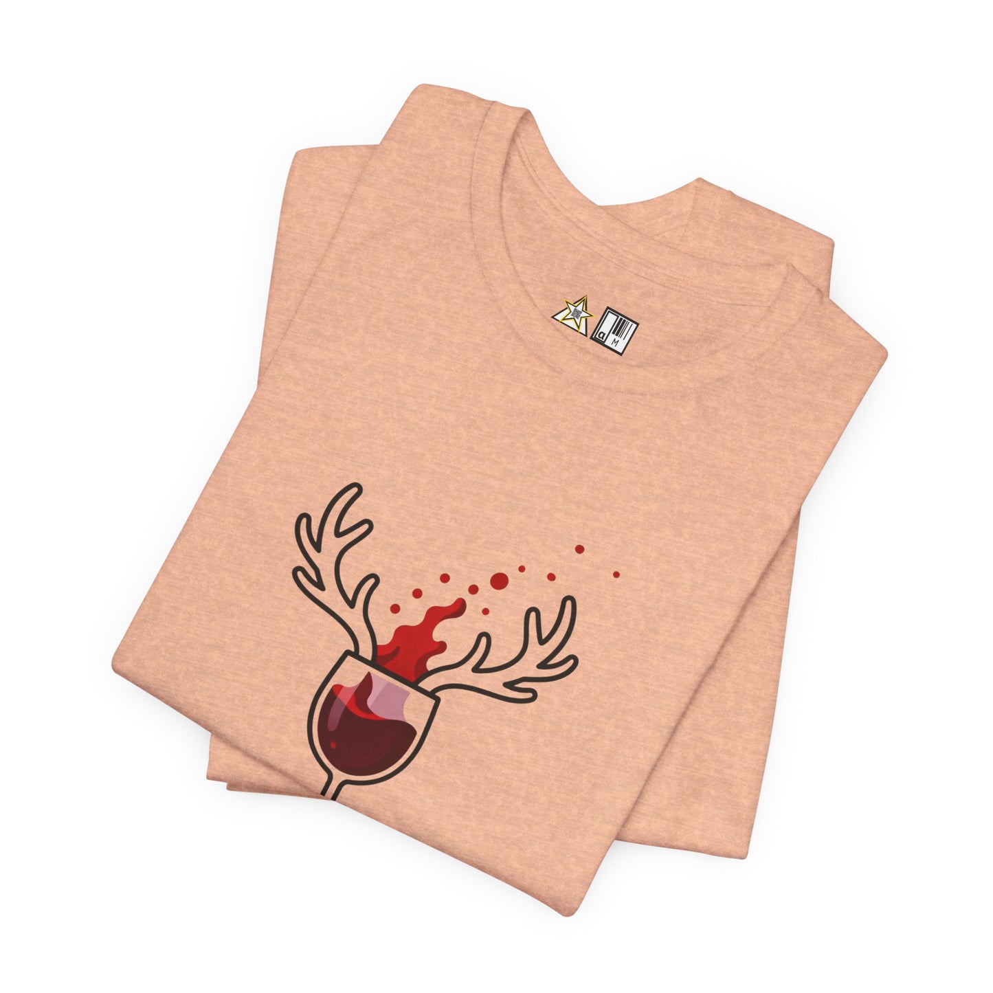 Wine Deer Authority – Unisex Bold Graphic Streetwear Tee