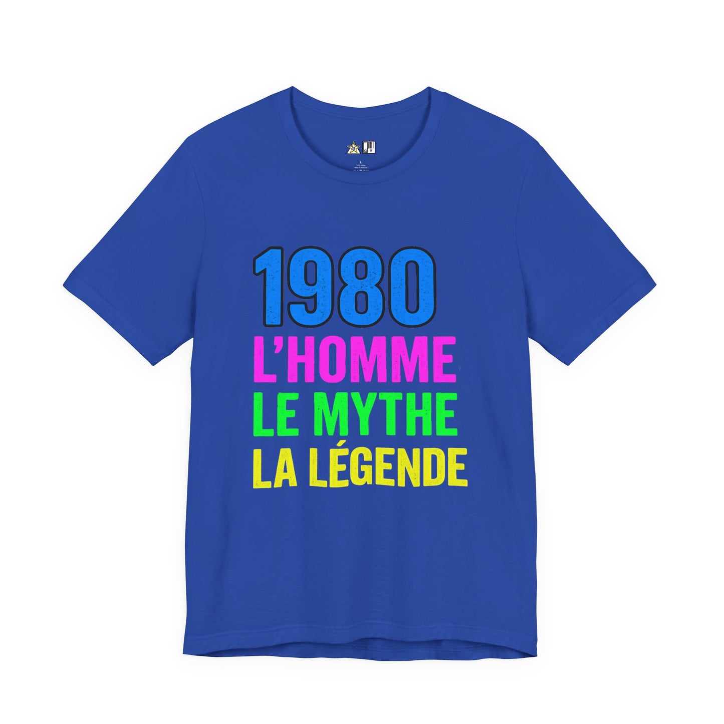 Born a Legend Since 1980 (editable French)– Unisex Streetwear Graphic Tee