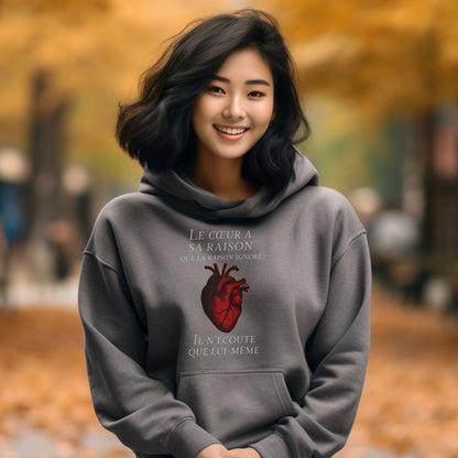 Le cœur a sa raison que l'amour sweatshirt