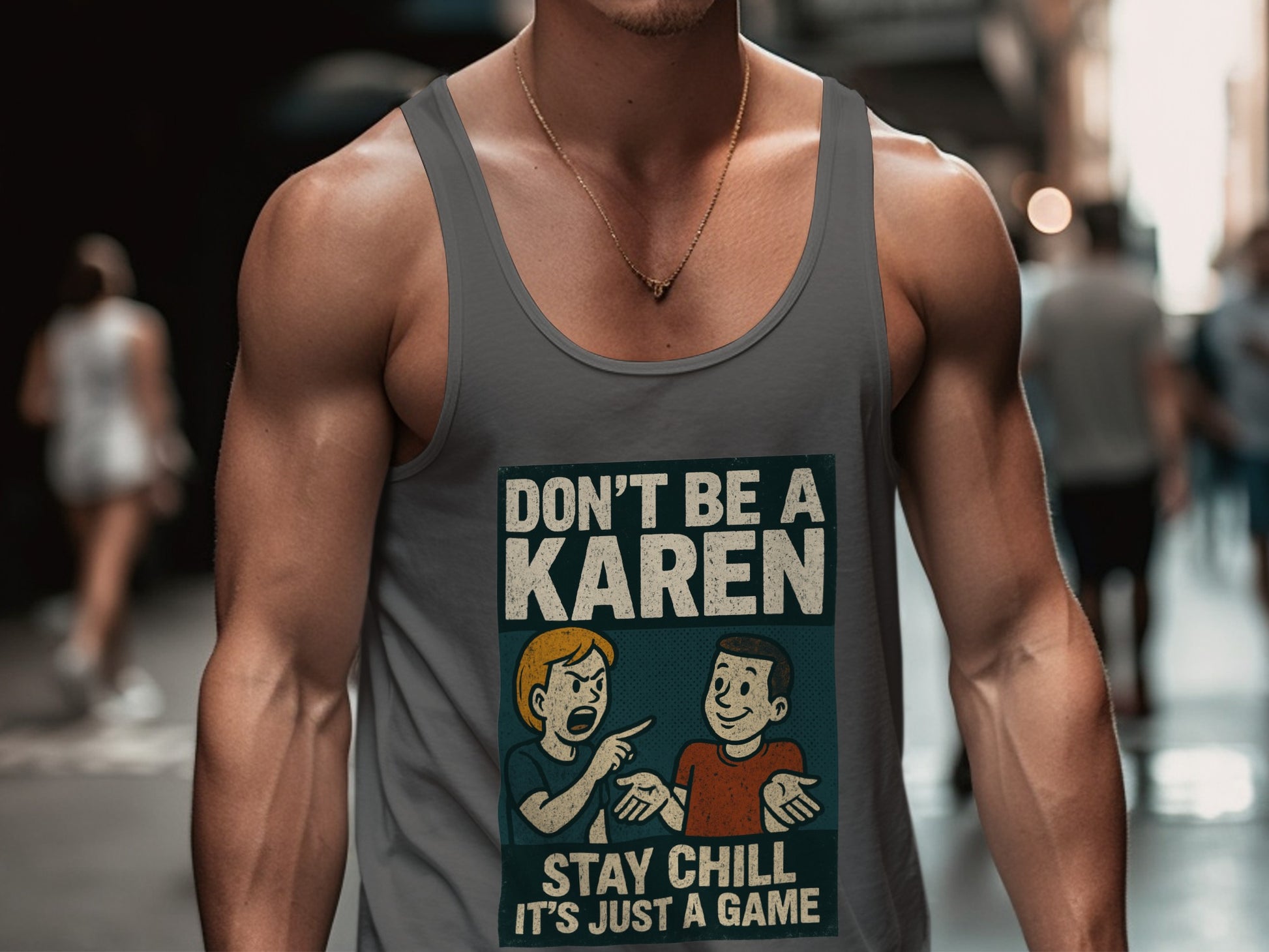 Don't Be A Karen Stay Chill It's Just A Game Tank Top Product