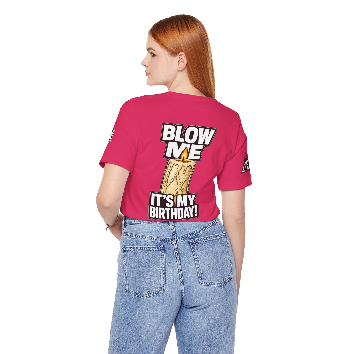 Blow Me, It’s My Birthday – Funny Birthday Candle Graphic Tee