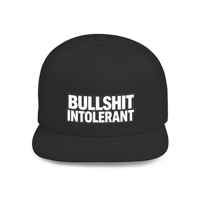 Bullshit Intolerant – Funny Sarcastic Streetwear Snapback