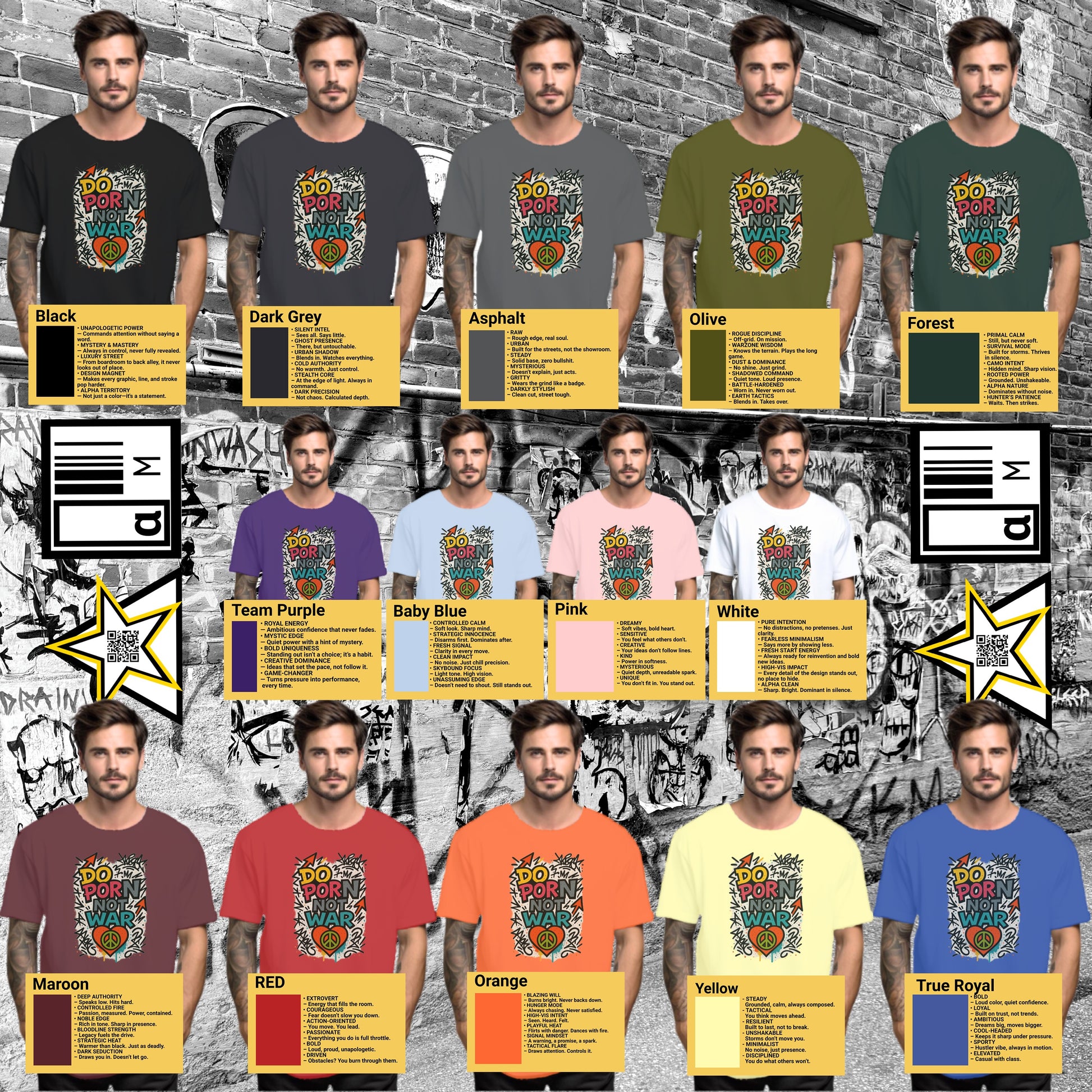Pop Art Donor Shirt With Various Colors product type