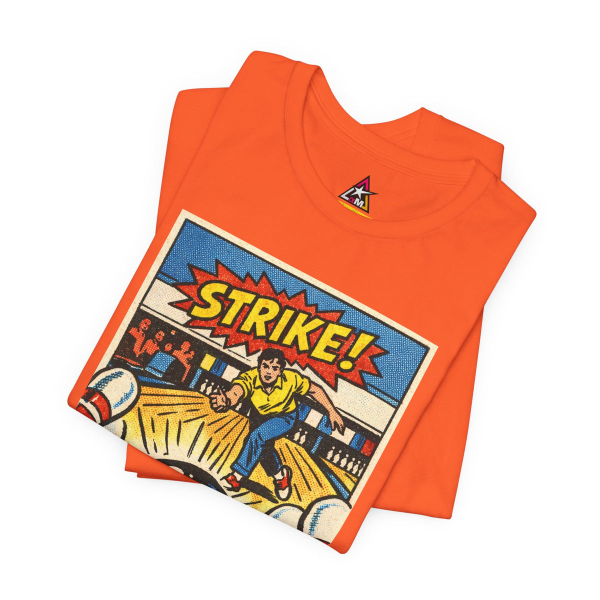 Strike Graphic T-Shirt | Bowling Streetwear Tee | Retro Bowling Shirt  STRIKE.