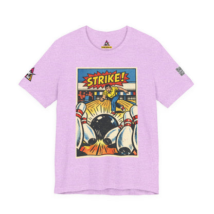 Strike Graphic T-Shirt | Bowling Streetwear Tee | Retro Bowling Shirt  STRIKE.