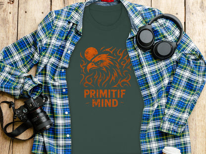Primitif Mind Fiery Eagle Graphic Design T-Shirt product