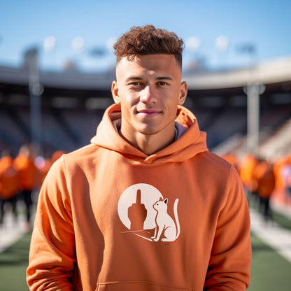 Bold Hoodie with Expressive Cat Design Hoodie