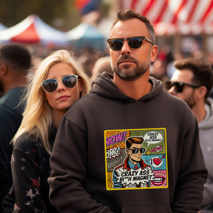 Crazy Ass B**h Magnet Funny Graphic Hoodie product